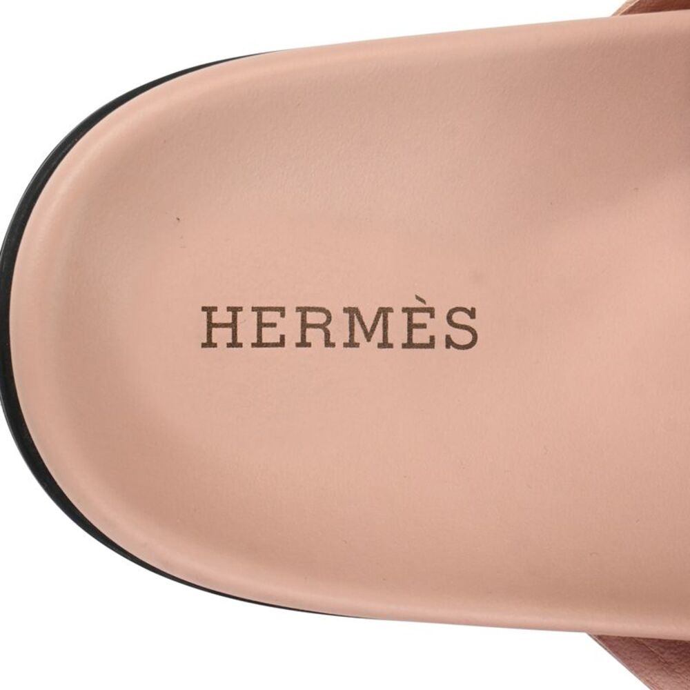 Hermès Extra Sandals in Pink Suede - Picture 7 of 9